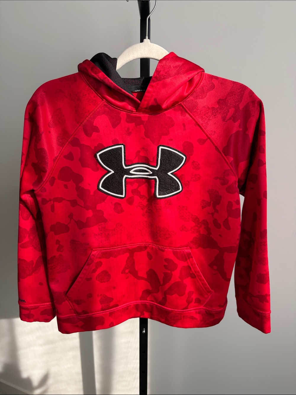 Under Armour Kids Red Camo Pullover Hoodie